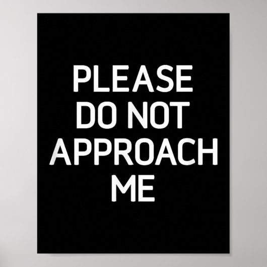 Benader me alsjeblieft niet, grappig, grappen, sar poster (Voorkant)