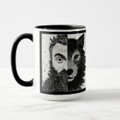 Benaderbare Wolf: Half Wolf (Geloofseditie) Mok (Links)