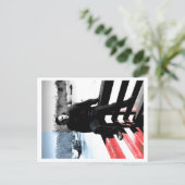 Benaderbare Wolf Post Card Print Briefkaart (Staand voorkant)