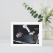 Benaderbare Wolf Post Card Print Briefkaart (Staand voorkant)