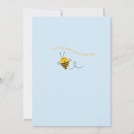 Benadering tot het Baby shower Kaart (Achterkant)