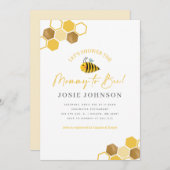 Benadering tot het Baby shower Kaart (Voorkant / Achterkant)