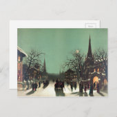 Benadering van het Nieuwjaar Feestdagenkaart (Voorkant / Achterkant)