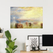 Benadering van Venetië - William Turner Fine Art Poster (Thuiskantoor)