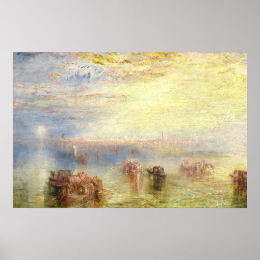Benadering van Venetië - William Turner Fine Art Poster (Voorkant)