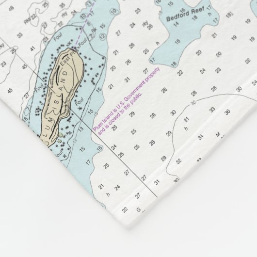 Benaderingen naar New London Harbour Nautical Char Fleece Deken (Hoek)