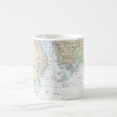 Benaderingen naar New London Harbour Nautical Char Koffiemok (Center)