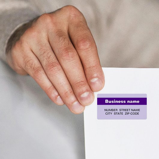 Benadrukte Bedrijfsnaam op het Etiket van het Paar