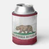 Benadrukte Californische vlag Blikjeskoeler (Blikje Voorkant)