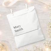 Benadrukte minimalistische moderne bedankzakje (Geknipt)