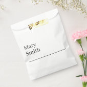 Benadrukte minimalistische moderne bedankzakje (Gezegeld)