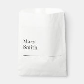 Benadrukte minimalistische moderne bedankzakje (Voorkant)