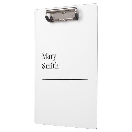 Benadrukte minimalistische moderne klembord (Links)