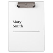 Benadrukte minimalistische moderne klembord (Voorkant)