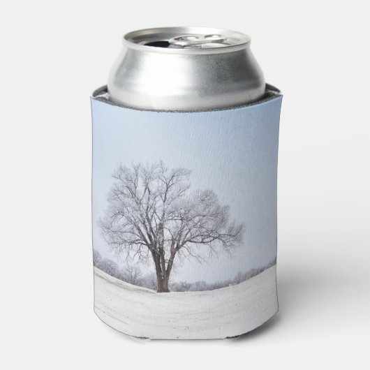 Benadrukte wintereik blikjeskoeler (Blikje Voorkant)