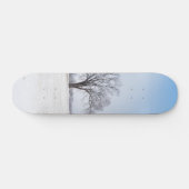 Benadrukte wintereik persoonlijk skateboard (Horizontaal)