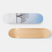 Benadrukte wintereik persoonlijk skateboard (Horizontaal)