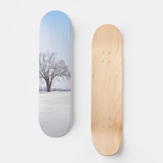 Benadrukte wintereik persoonlijk skateboard (Voorkant)