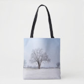 Benadrukte wintereik tote bag (Voorkant)
