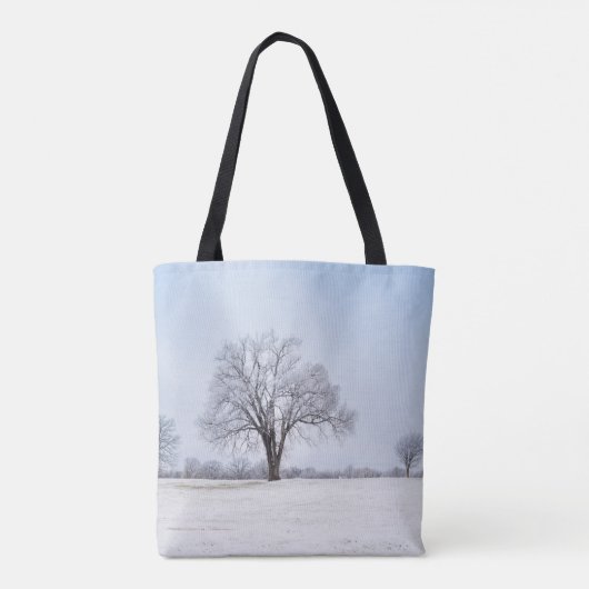 Benadrukte wintereik tote bag (Achterkant)