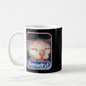 Benadryl Meme Cat Benny Schattige & Grappig Koffiemok (Links)