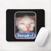Benadryl Meme Cat Benny Schattige & Grappig Muismat (Met muis)