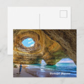 Benagil Algarve Portugal Briefkaart (Voorkant / Achterkant)