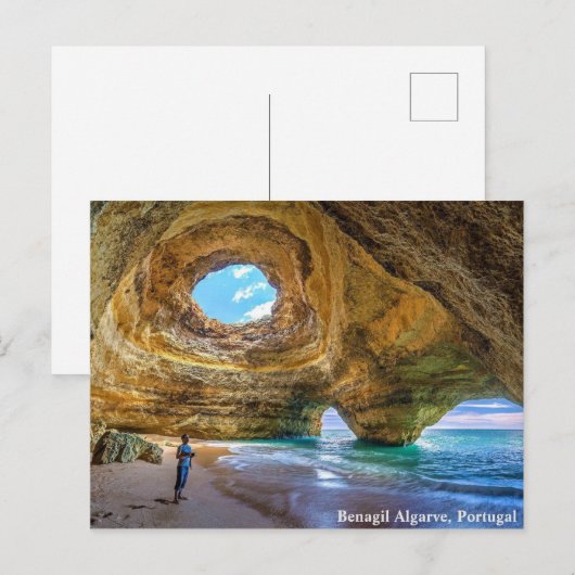 Benagil Algarve, Portugal Briefkaart (Voorkant / Achterkant)