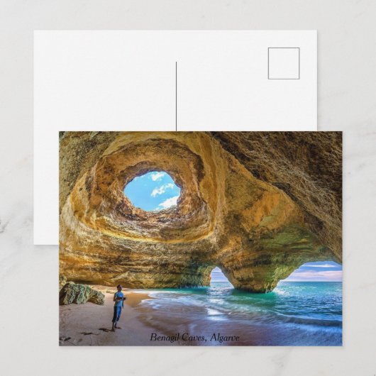 Benagil Algarve Portugal Feestdagenkaart (Voorkant / Achterkant)