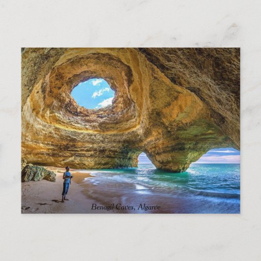 Benagil Algarve Portugal Feestdagenkaart (Voorkant)