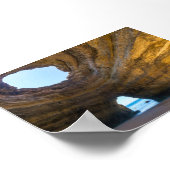 Benagil cave in Algarve Poster (Hoek)