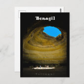 Benagil Cave - Travel Art Algarve Briefkaart (Voorkant / Achterkant)