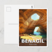 Benagil Caves Algarve Portugal Briefkaart (Voorkant / Achterkant)