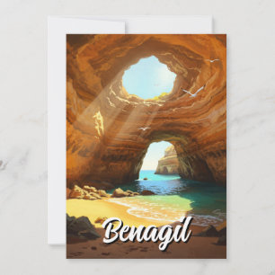 Benagil Caves Algarve Portugal Briefkaart