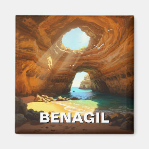 Benagil Caves Algarve Portugal Briefkaart Magneet
