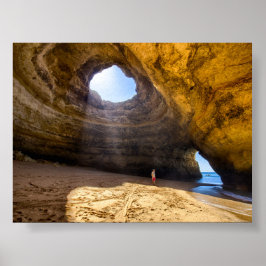 Benagil-grot in Algarve Poster