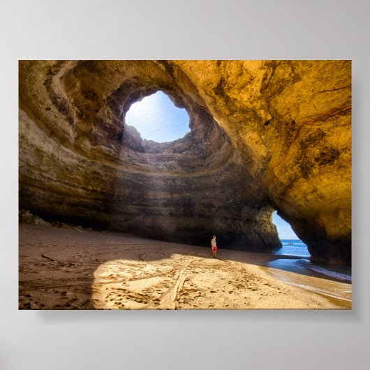 Benagil-grot in Algarve Poster (Voorkant)