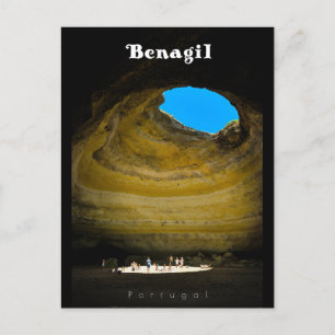 Benagil-grot - Reis Kunst Algarve Briefkaart
