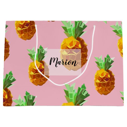 Benaming anananas Gift Bag Groot Cadeauzakje (Voorkant)