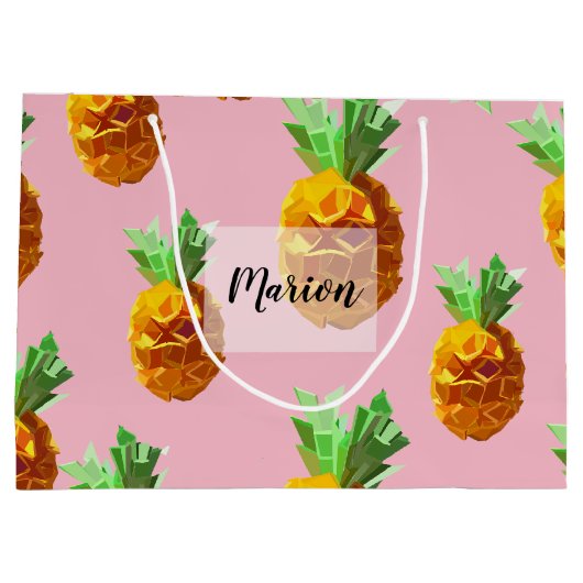 Benaming anananas Gift Bag Groot Cadeauzakje (Achterkant)