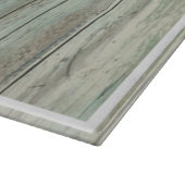 Benaming anananas op Rustic Wood Coastal Beach Snijplank (Hoek)