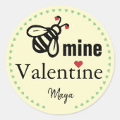 Benaming bijenmijn Valentijn Ronde Sticker (Voorkant)
