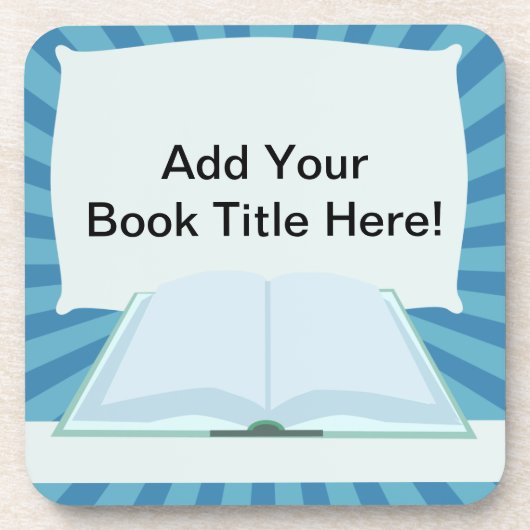 Benaming boek plaatsen promoten onderzetter (Voorkant)