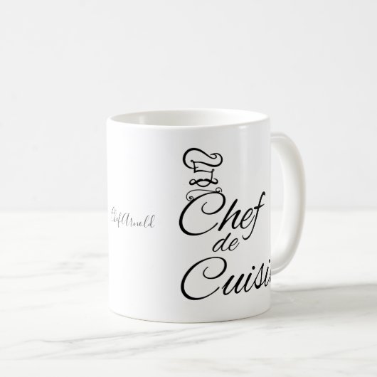  benaming Chef de Cuisine Koffiemok (Voorkant rechts)