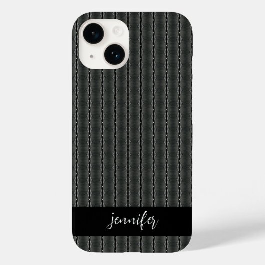 benaming Grijstaal naadloos patroon Case-Mate iPhone Case (Achterkant)