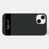  benaming Grijstaal naadloos patroon Case-Mate iPhone Case (Achterkant (horizontaal))