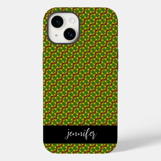 benaming Kleurig floreel patroon Case-Mate iPhone Case (Achterkant)