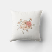  benaming "Kute Bunny Botanical Name Baby Girl Whi Kussen (Achterkant)