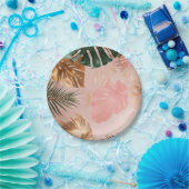 Benaming:  Tropische Elegantie Papier Borden Papieren Bordje (Feest)