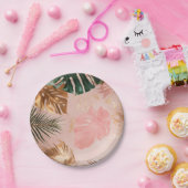 Benaming:  Tropische Elegantie Papier Borden Papieren Bordje (Feest)